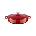 Casserole, Fonte, 24 Cm, Gamme "Folk", Rouge - Marque Lava-image