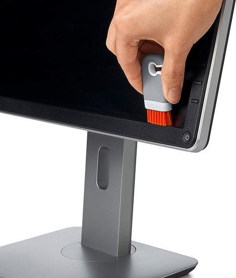 3-częściowy zestaw do czyszczenia klawiatury i ekranu laptopa, nylon i mikrofibra - OXO