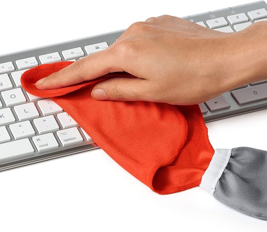 Ensemble de nettoyage 3 pièces pour clavier et écran d’ordinateur portable, nylon et microfibre - OXO