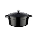 Casserole, Fonte, 24 Cm, Gamme "Folk", Noire - Marque Lava-image