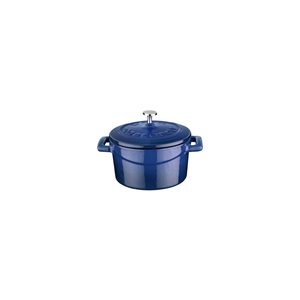 Saucepan, "Folk" range, cast iron, 10 cm, blue - LAVA brand