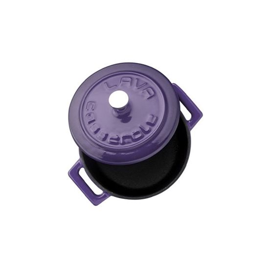 Saucepan, "Folk" range, cast iron, 10 cm, purple - LAVA brand