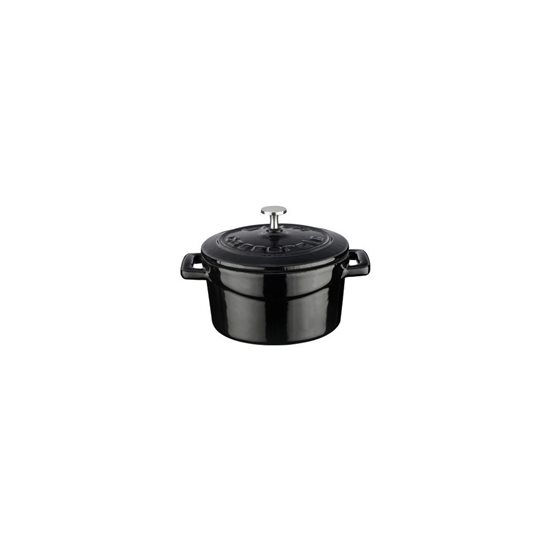 Saucepan, "Folk" range, cast iron, 10 cm, black - LAVA brand