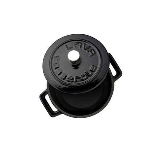 Saucepan, "Folk" range, cast iron, 10 cm, black - LAVA brand