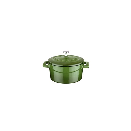 Saucepan, "Folk" range, cast iron, 10 cm, green - LAVA brand