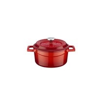 Saucepan, "Trendy" range, cast iron, 14 cm, red - LAVA brand