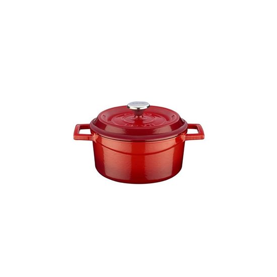 Saucepan, "Trendy" range, cast iron, 14 cm, red - LAVA brand