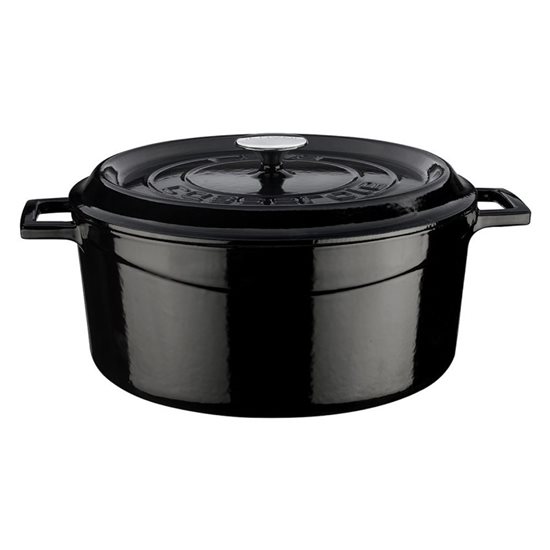 Saucepan, cast iron, 32 cm, "Trendy" range, black - LAVA brand