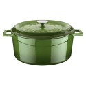 Cacerola, hierro fundido, 32 cm, gama "Trendy", verde - marca LAVA