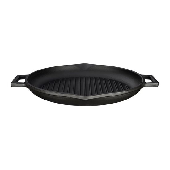 Sartén grill redonda, 30 cm, hierro fundido - marca LAVA