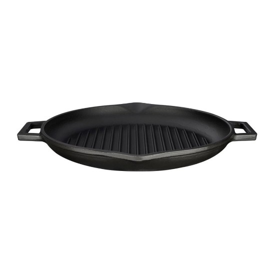 Round grill pan, 30 cm, cast iron - LAVA brand