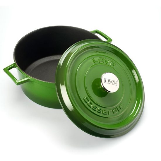 Rondel żeliwny 28 cm "Trendy", zielony - marka LAVA