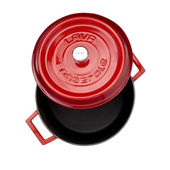 Lonac za umake, lijevano željezo, 24 cm, "Trendy", crveni - marke LAVA