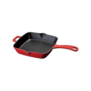 Grill pan, 20 x 20 cm, red - LAVA brand