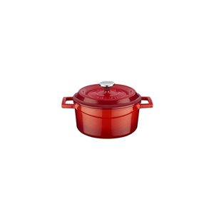 Saucepan, "Trendy" range, cast iron, 12 cm, red - LAVA brand