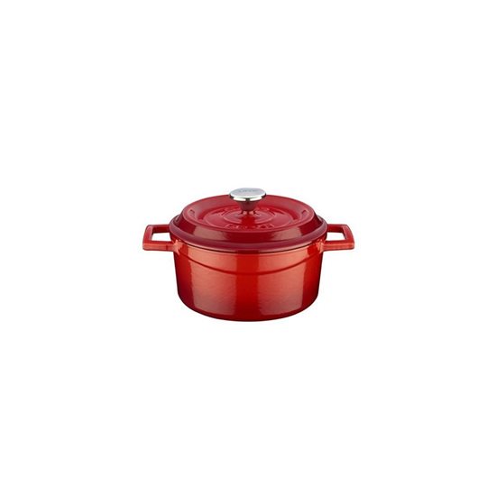 Mini-saucepan, cast iron, 12 cm/0.53L, Trendy, red - LAVA