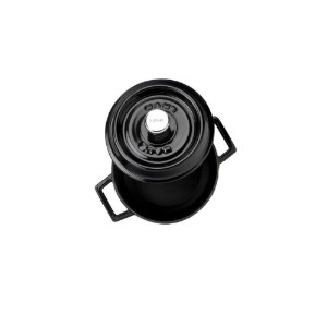 Mini-caçarola, ferro fundido, 12cm/0,53L, "Trendy", preto - LAVA