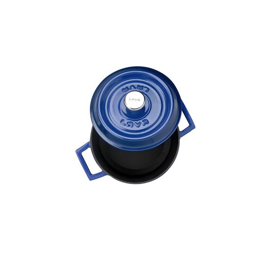 Mini-caçarola, ferro fundido, 12cm/0,53L, "Trendy", Azul - LAVA