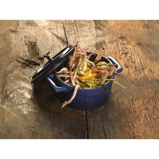 Mini serpenyő, öntöttvas, 12cm/0,53L, "Trendy", kék - LAVA