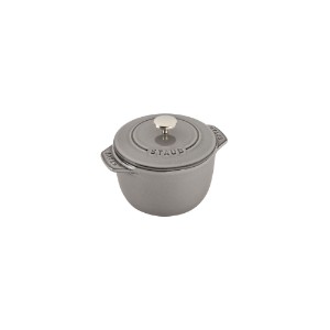Mini-Cocotte rice cooking pot, cast iron, 12cm/0.75L, Graphite Grey - Staub
