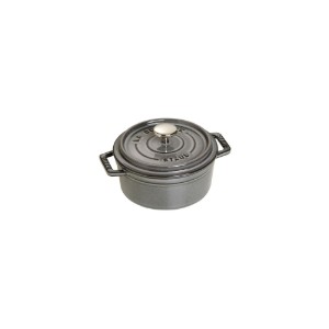 Marmite Cocotte, fonte, 12cm/0.4L, Graphite Grey - Staub