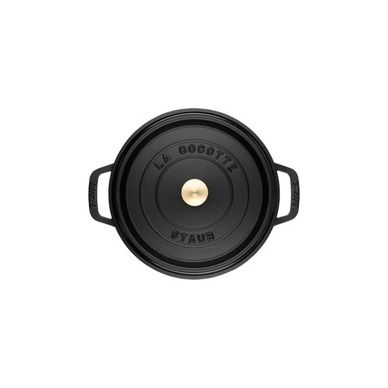 Cocotte lonac za kuvanje, liveno gvožđe, 18 cm/1.7L, Black - Staub