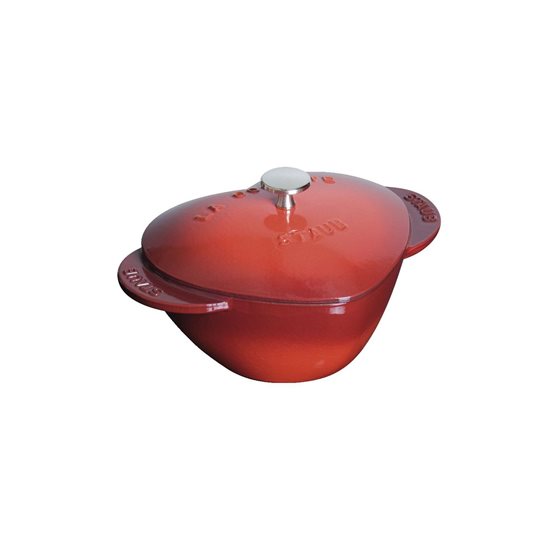 Cocotte coeur, cast iron, 20 cm/1.75L, Cherry - Staub