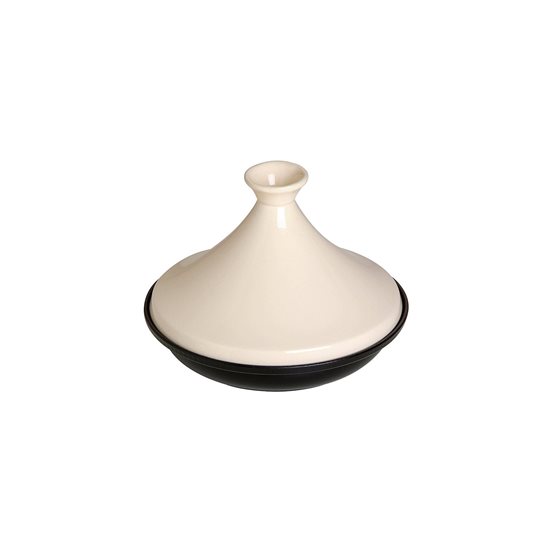 Tajine laget av støpejern med keramisk lokk, 20 cm / 0,6 l, Cream - Staub