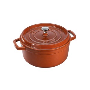 Cocotte cooking pot made of cast iron 24 cm/3.8 l, <<Cinnamon>> - Staub