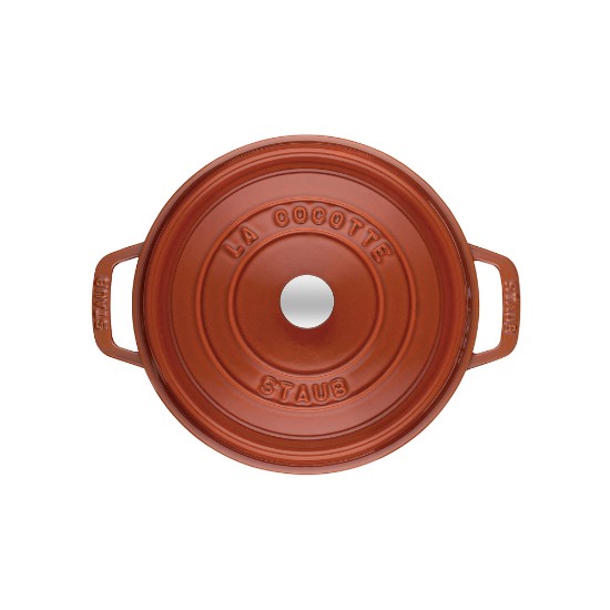 Cast iron Cocotte cooking pot, 24 cm/3.8L, Cinnamon - Staub