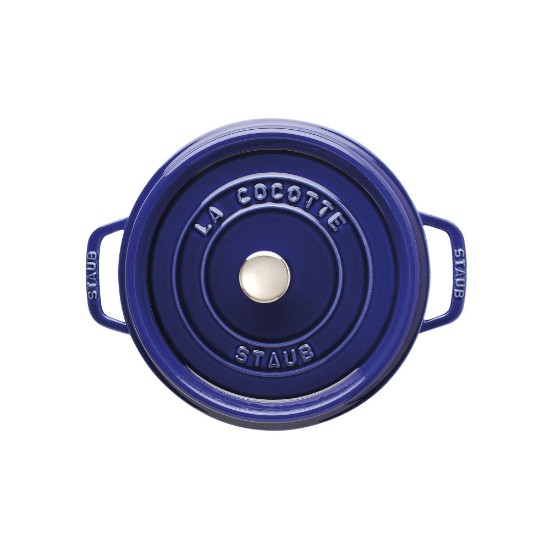 Cocotte cooking pot, cast iron, 24 cm/3.8 l, Dark Blue - Staub