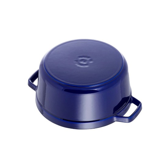 Borma tat-tisjir Cocotte, ħadid fondut, 24 ċm/3.8 l, Dark Blue - Staub