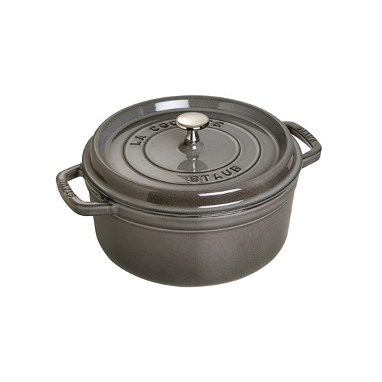 Μαντεμένια κατσαρόλα Cocotte, 24 cm/3,8 l, Graphite Grey - Staub