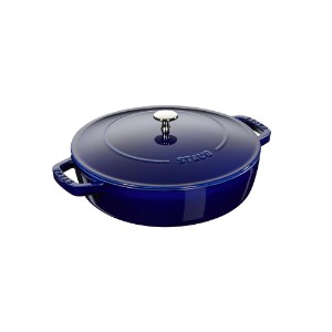 Chistera casserole dish, cast iron, 24 cm, Dark Blue - Staub