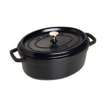 Oval Cocotte cooking pot made of cast iron, 29 cm/4.2 l, <<Black>> - Staub