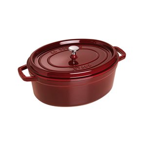 Oval Cocotte cooking pot, cast iron, 27cm/3.2L, Grenadine - Staub