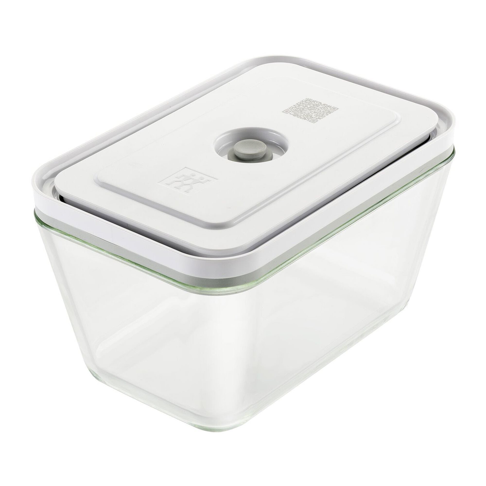 Food vacuum container FRESH & SAVE M 900 ml, white, glass