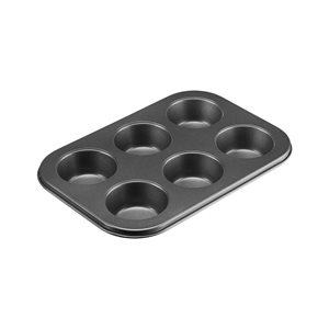 Mould for 6 muffins, 26.5 x 18.5 cm, steel - Westmark