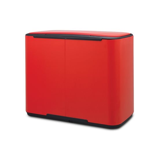 Odpadkový kôš "Bo" s pedálom, nehrdzavejúca oceľ, 36 L, <<Passion Red>> - Brabantia