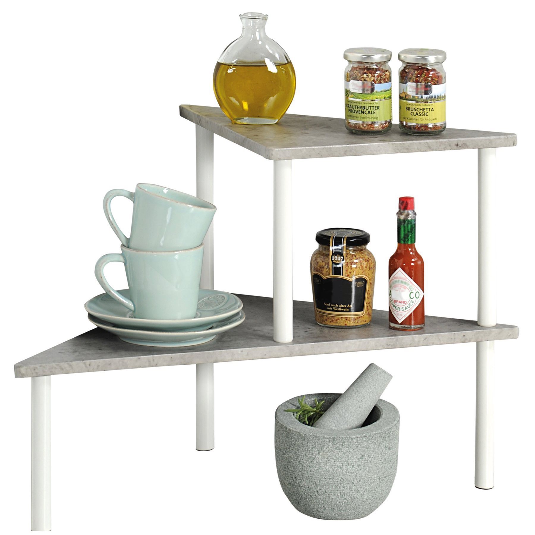 2-tier kitchen shelf, 53 × 38 × 38 cm - Kesper | KitchenShop