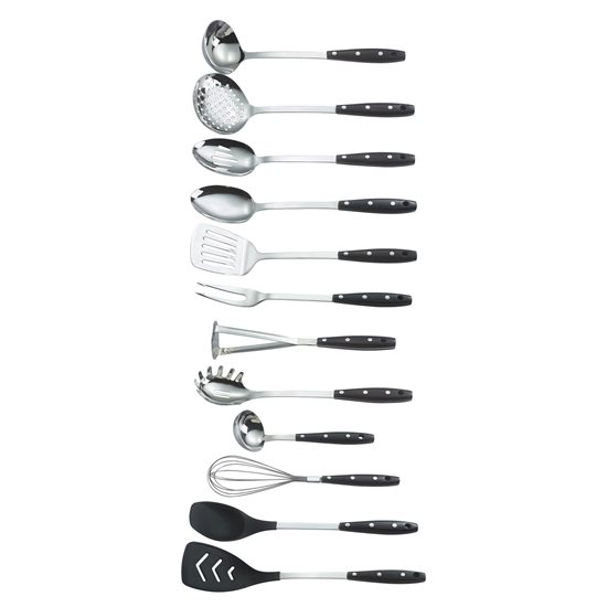 Набор кухонной утвари, 13 предметов, нержавеющая сталь - Zokura