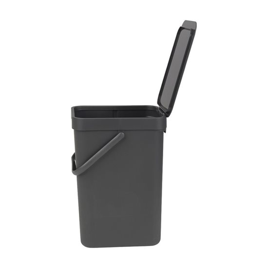 Cubo de basura "Sort&Go", plástico, 12 L, Gris - Brabantia