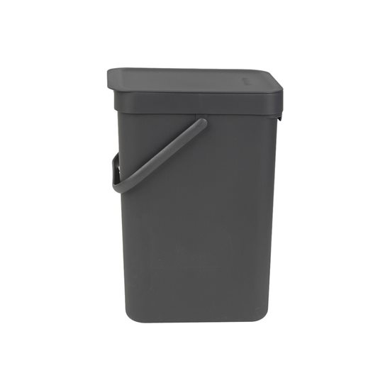 Cubo de basura "Sort&Go", plástico, 12 L, Gris - Brabantia