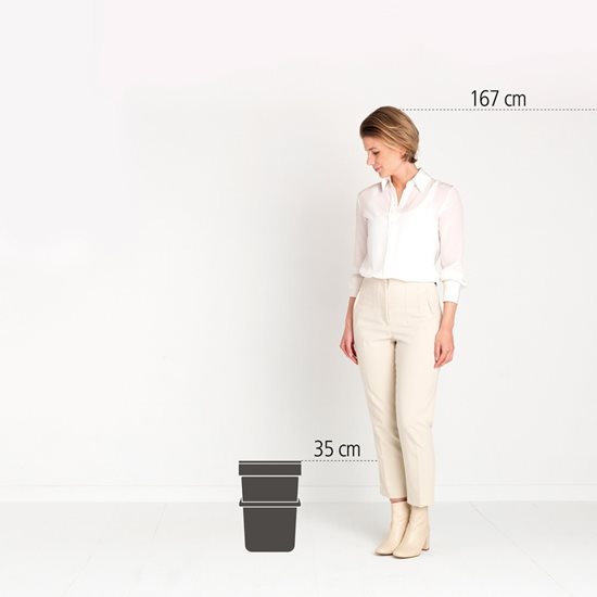 Mülleimer "Sort & Go", Kunststoff, 12 L, Weiß - Brabantia