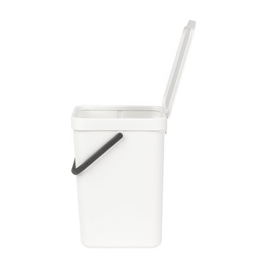 Mülleimer "Sort & Go", Kunststoff, 12 L, Weiß - Brabantia