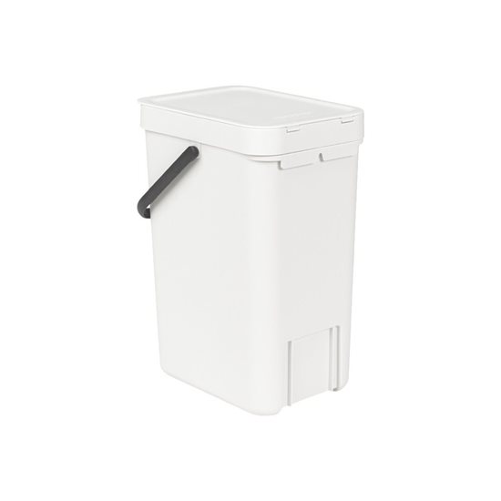 Mülleimer "Sort & Go", Kunststoff, 12 L, Weiß - Brabantia