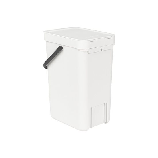 Cubo de basura "Sort & Go", plástico, 12 L, Blanco - Brabantia