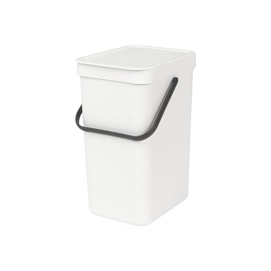 Mülleimer "Sort & Go", Kunststoff, 12 L, Weiß - Brabantia