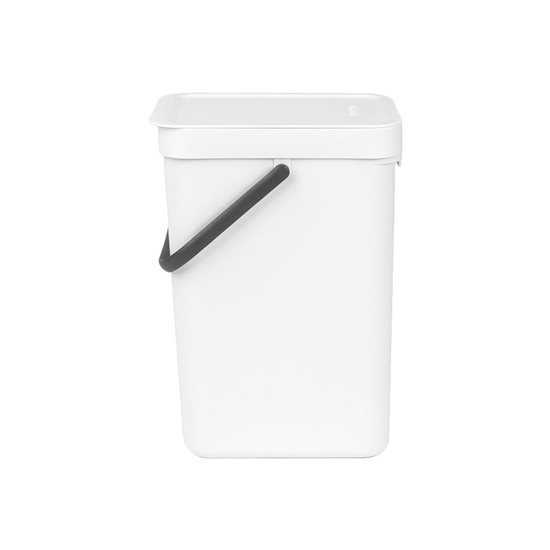 Cubo de basura "Sort & Go", plástico, 12 L, Blanco - Brabantia