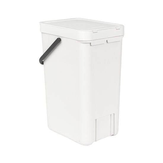 Cubo de basura "Sort & Go", plástico, 16 L, Blanco - Brabantia